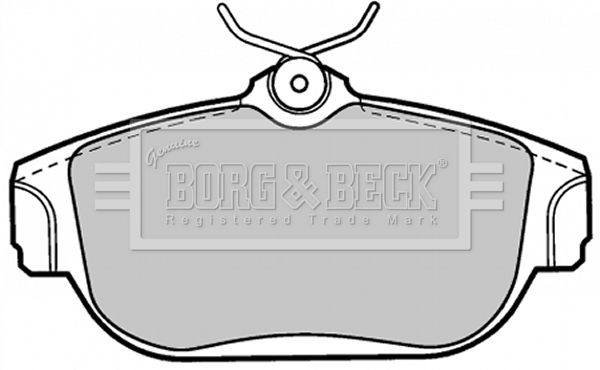 BORG & BECK Комплект тормозных колодок, дисковый тормоз BBP1120